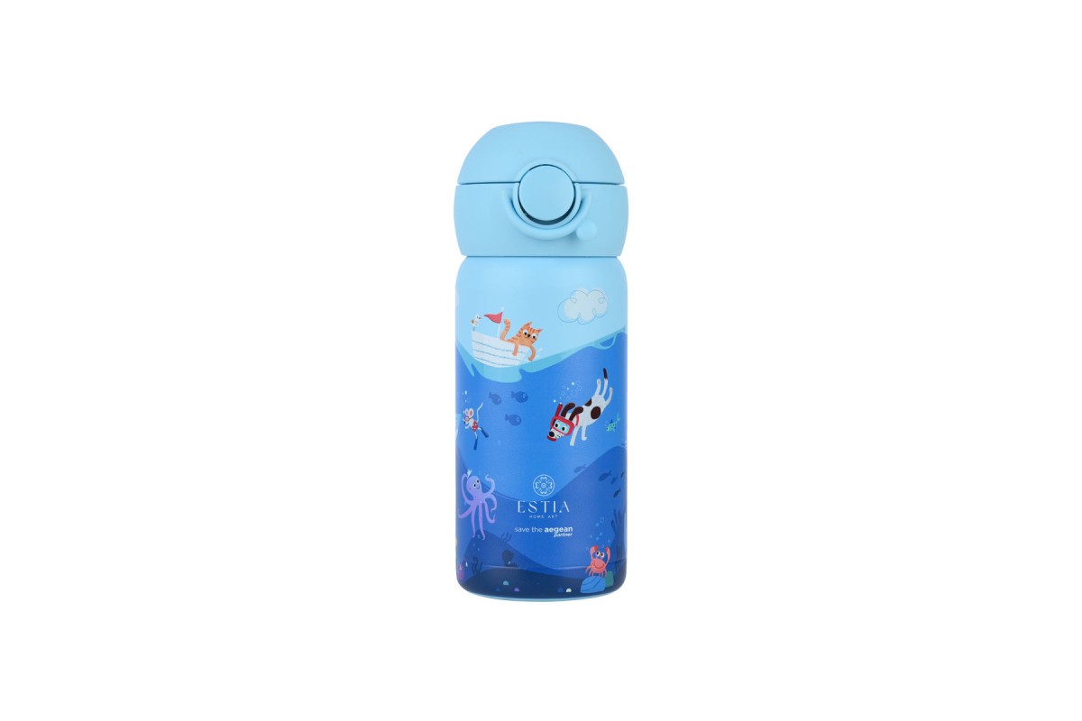 ESTIA ΘΕΡΜΟΣ ΠΑΙΔΙΚΟ WONDER BOTTLE SAVE THE AEGEAN 350ml OCEAN PLAY