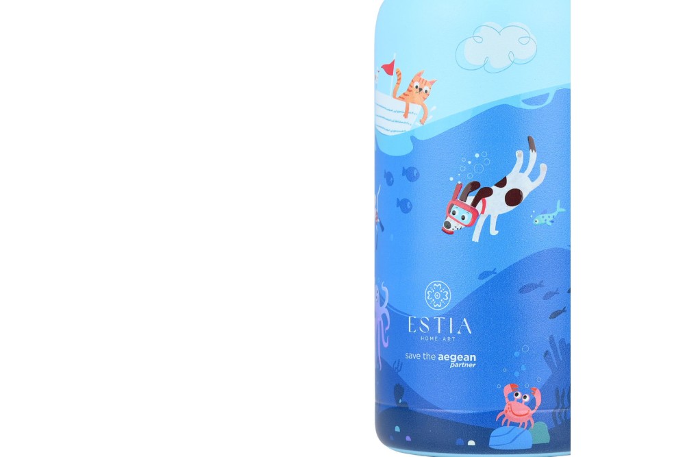 ESTIA ΘΕΡΜΟΣ ΠΑΙΔΙΚΟ WONDER BOTTLE SAVE THE AEGEAN 350ml OCEAN PLAY