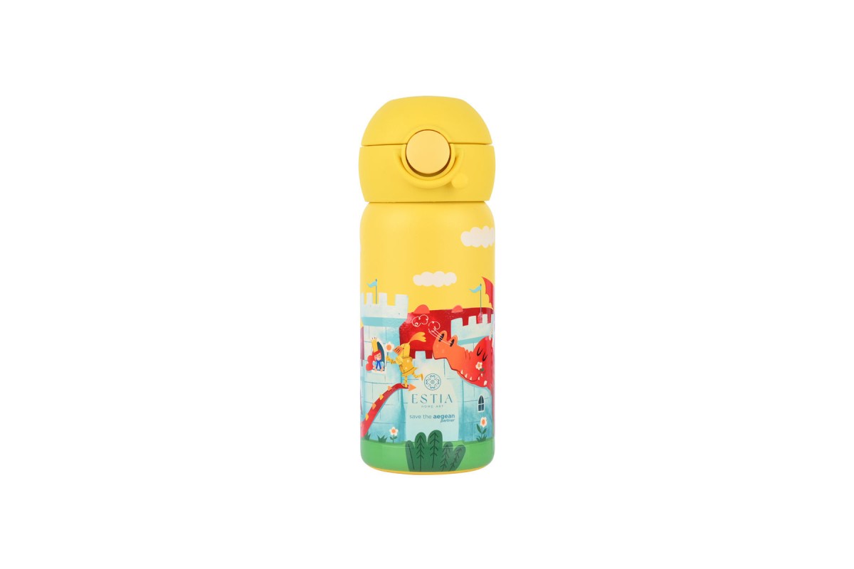 ESTIA ΘΕΡΜΟΣ ΠΑΙΔΙΚΟ WONDER BOTTLE SAVE THE AEGEAN 350ml FORTRESS DRAGON
