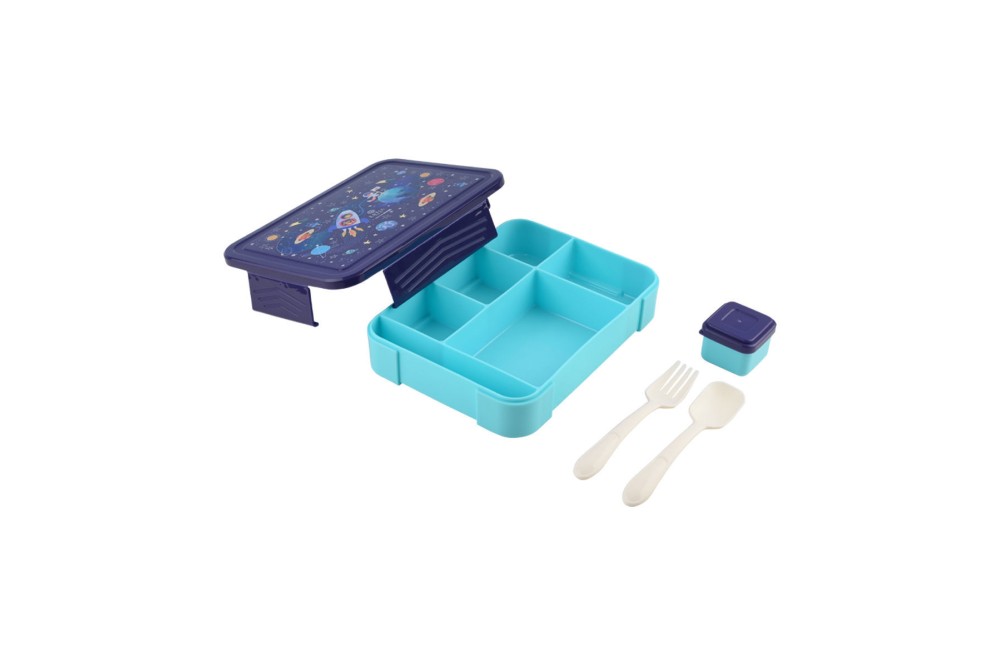 ESTIA ΠΑΙΔΙΚΟ ΦΑΓΗΤΟΔΟΧΕΙΟ SAVE THE AEGEAN 1330ml ΜΕ 5 ΘΗΚΕΣ SOLAR JUMP