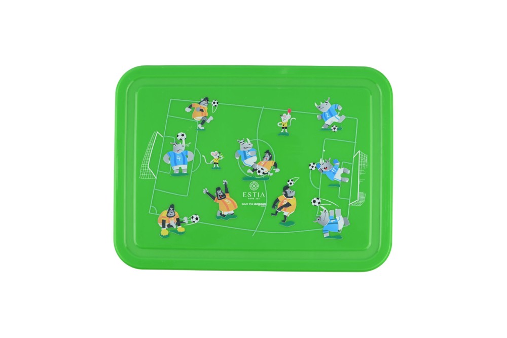 ESTIA ΠΑΙΔΙΚΟ ΦΑΓΗΤΟΔΟΧΕΙΟ SAVE THE AEGEAN 1330ml ΜΕ 5 ΘΗΚΕΣ JUNGLE KICK