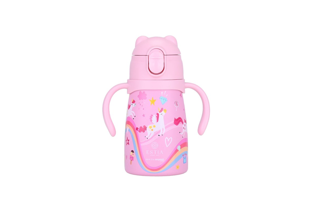 ESTIA ΘΕΡΜΟΣ ΠΑΙΔΙΚΟ BUBBLE BOTTLE SAVE THE AEGEAN 300ml RAINBOW DREAMS