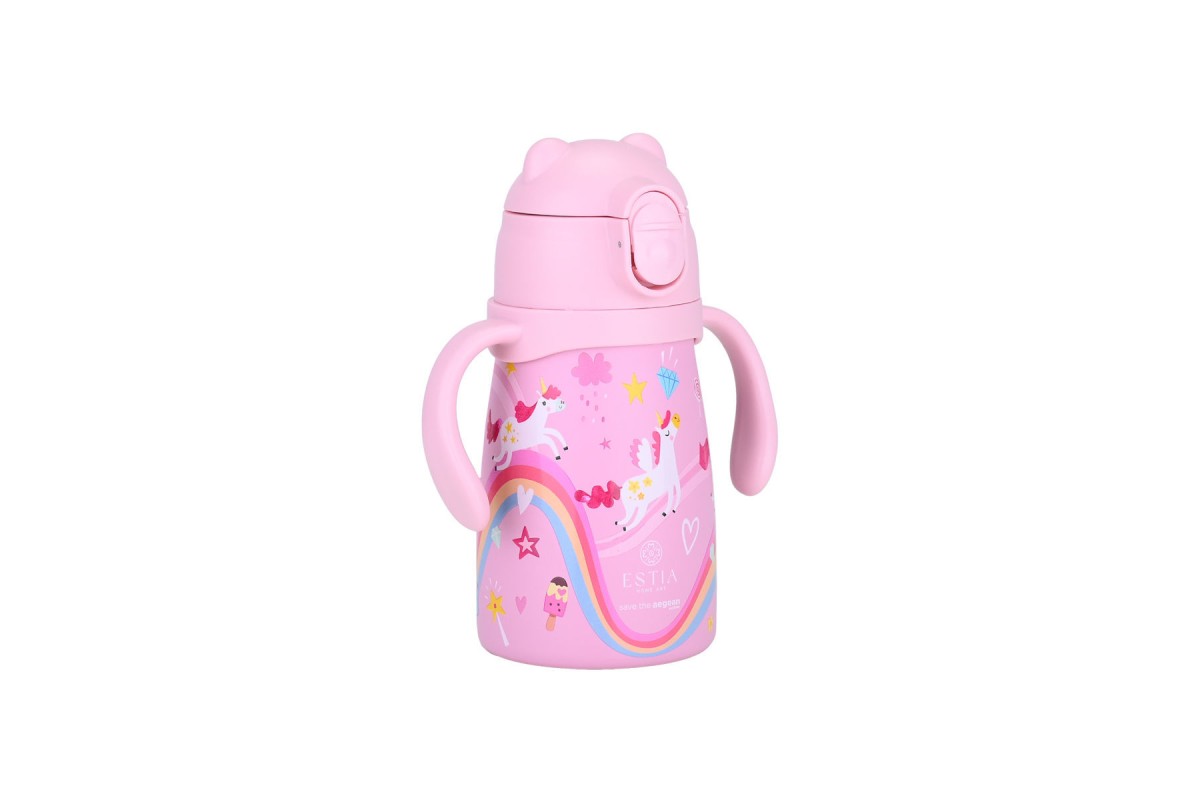 ESTIA ΘΕΡΜΟΣ ΠΑΙΔΙΚΟ BUBBLE BOTTLE SAVE THE AEGEAN 300ml RAINBOW DREAMS