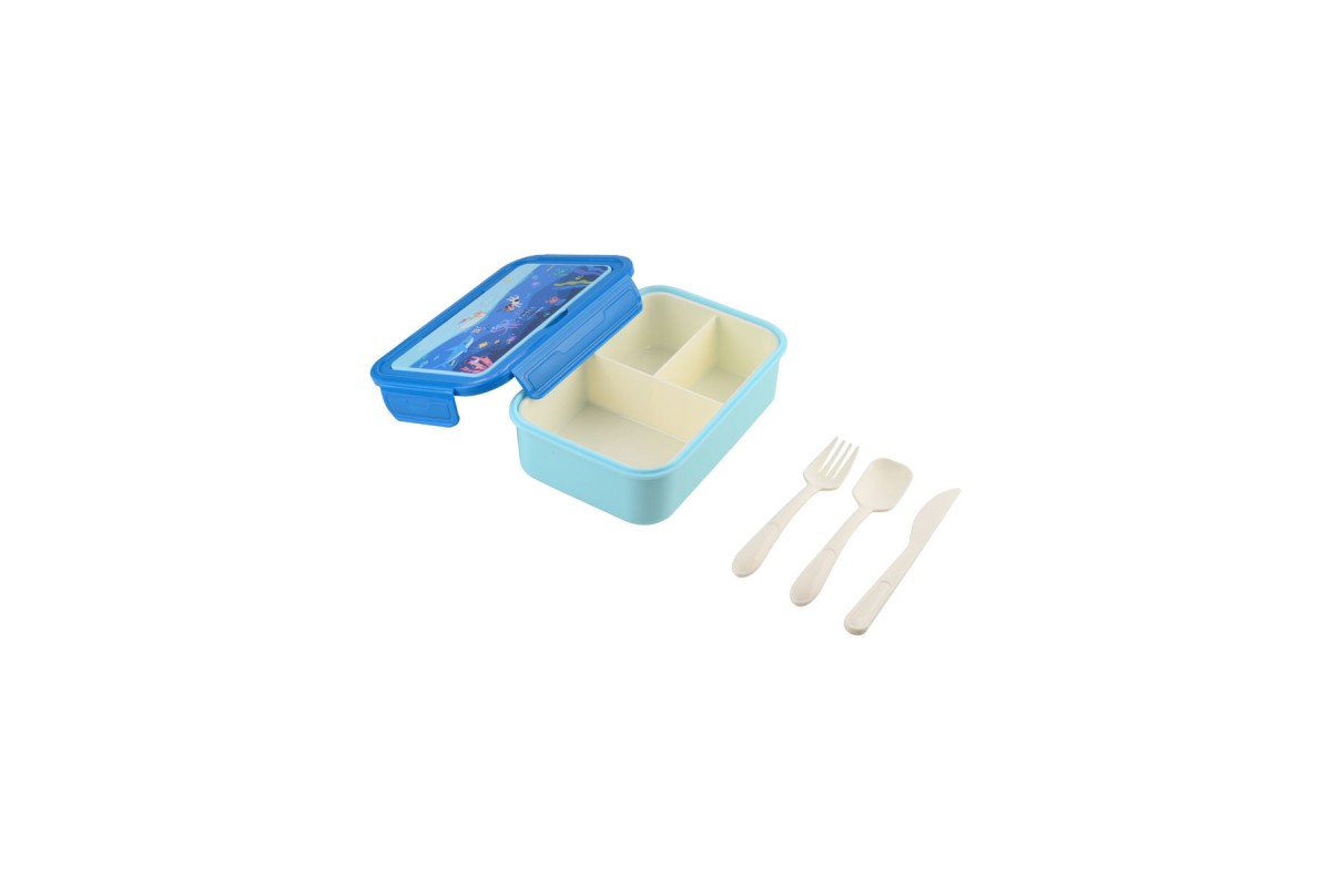 ESTIA ΠΑΙΔΙΚΟ ΦΑΓΗΤΟΔΟΧΕΙΟ SAVE THE AEGEAN 1400ml ΜΕ 3 ΘΗΚΕΣ OCEAN PLAY