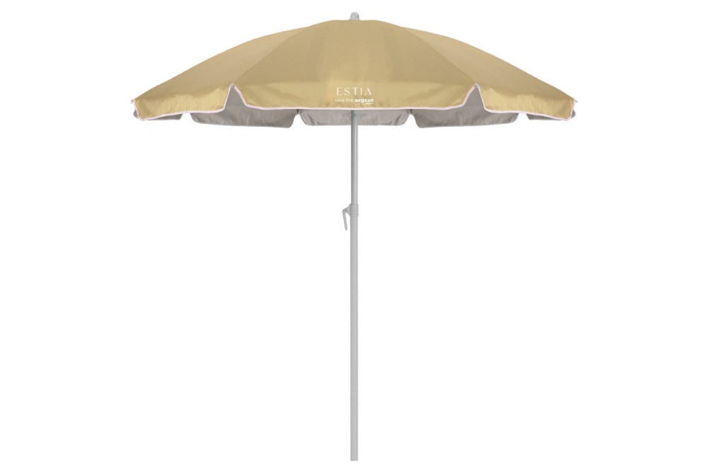 ESTIA ΟΜΠΡΕΛΑ ΘΑΛΑΣΣΗΣ DAZE ΜΕ ΠΡΟΣΤΑΣΙΑ UPF 50+ ΜΕΤΑΛΛΙΚΗ 1.8m