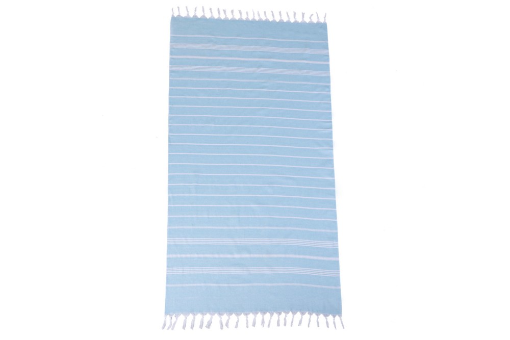 ESTIA ΠΕΤΣΕΤΑ ΘΑΛΑΣΣΗΣ AZURE STRIPES TIDES ΒΑΜΒΑΚΕΡΗ 80x170cm ΓΑΛΑΖΙΟ