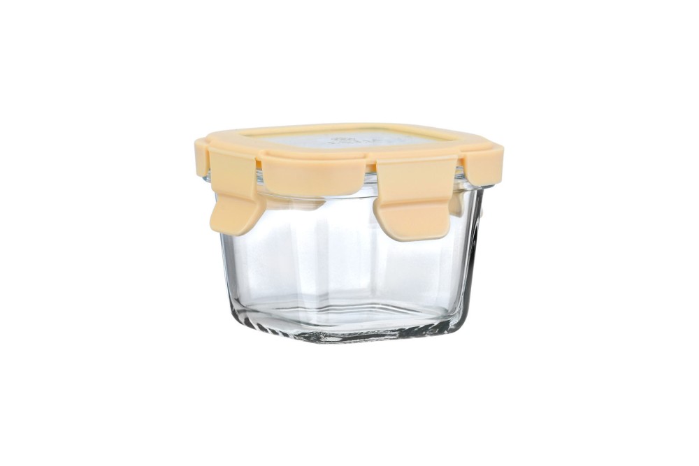 ESTIA ΦΑΓΗΤΟΔΟΧΕΙΟ CLICK&SEAL ΓΥΑΛΙΝΟ 160ml 18.9x14.5x6.7cm ΜΕ ΚΑΠΑΚΙ ΠΛΑΣΤΙΚΟ IVORY