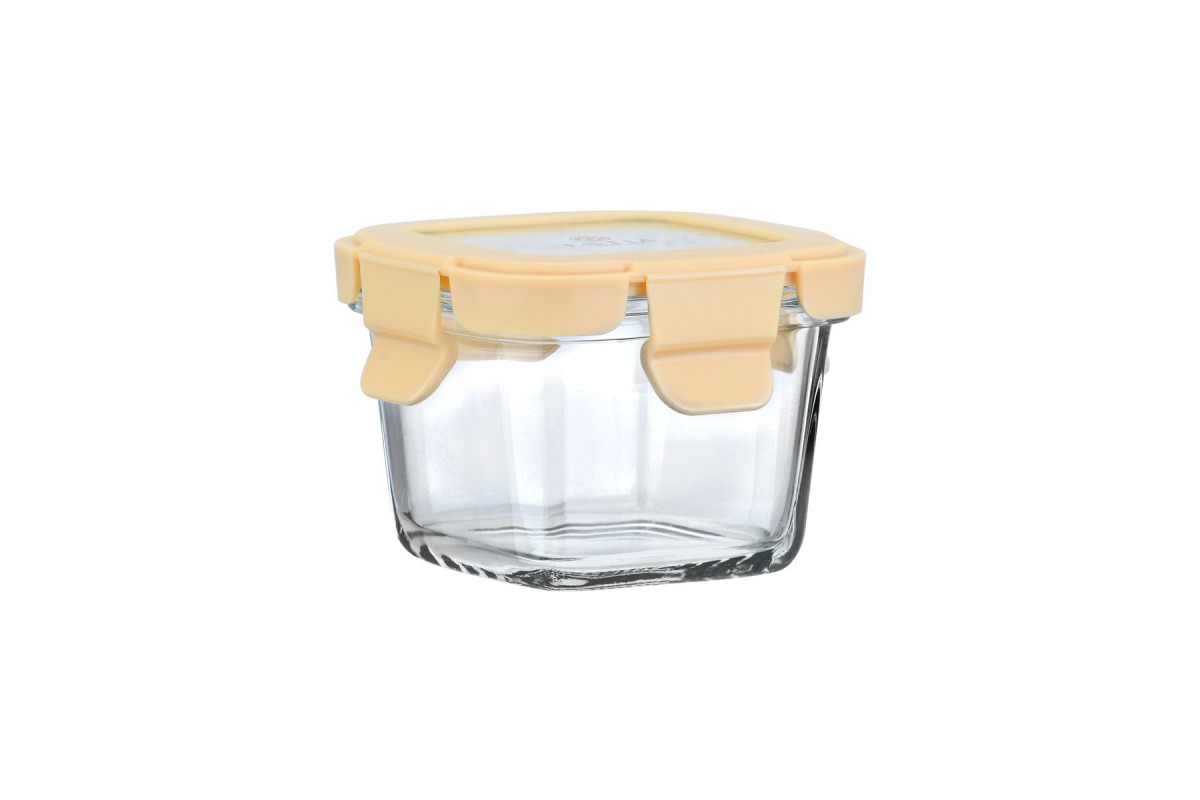ESTIA ΦΑΓΗΤΟΔΟΧΕΙΟ CLICK&SEAL ΓΥΑΛΙΝΟ 160ml 18.9x14.5x6.7cm ΜΕ ΚΑΠΑΚΙ ΠΛΑΣΤΙΚΟ IVORY