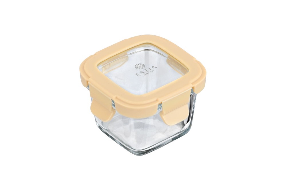 ESTIA ΦΑΓΗΤΟΔΟΧΕΙΟ CLICK&SEAL ΓΥΑΛΙΝΟ 160ml 18.9x14.5x6.7cm ΜΕ ΚΑΠΑΚΙ ΠΛΑΣΤΙΚΟ IVORY