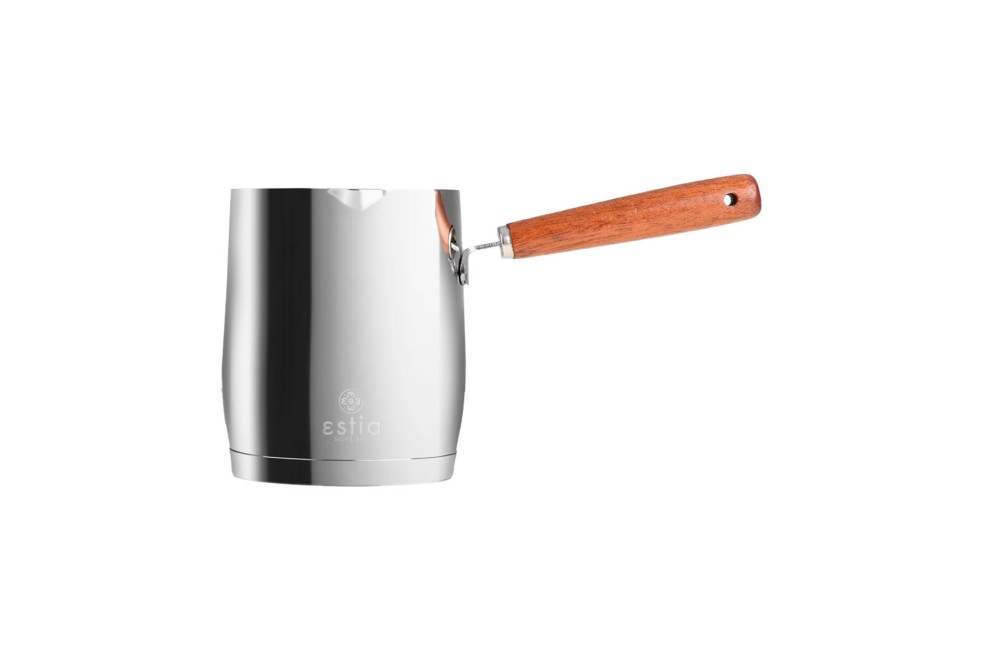 ESTIA ΜΠΡΙΚΙ ΑΝΟΞΕΙΔΩΤΟ MOKKA 530ml ΜΕ ΞΥΛΙΝΗ ΛΑΒΗ