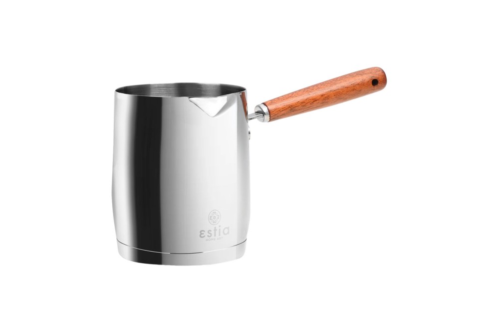 ESTIA ΜΠΡΙΚΙ ΑΝΟΞΕΙΔΩΤΟ MOKKA 530ml ΜΕ ΞΥΛΙΝΗ ΛΑΒΗ