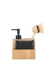 ESTIA ΔΟΧΕΙΟ ΥΓΡΟΥ ΠΙΑΤΩΝ BAMBOO ESSENTIALS ΜΕ ΣΦΟΥΓΓΑΡΙΑ ΚΑΙ ΒΟΥΡΤΣΑ