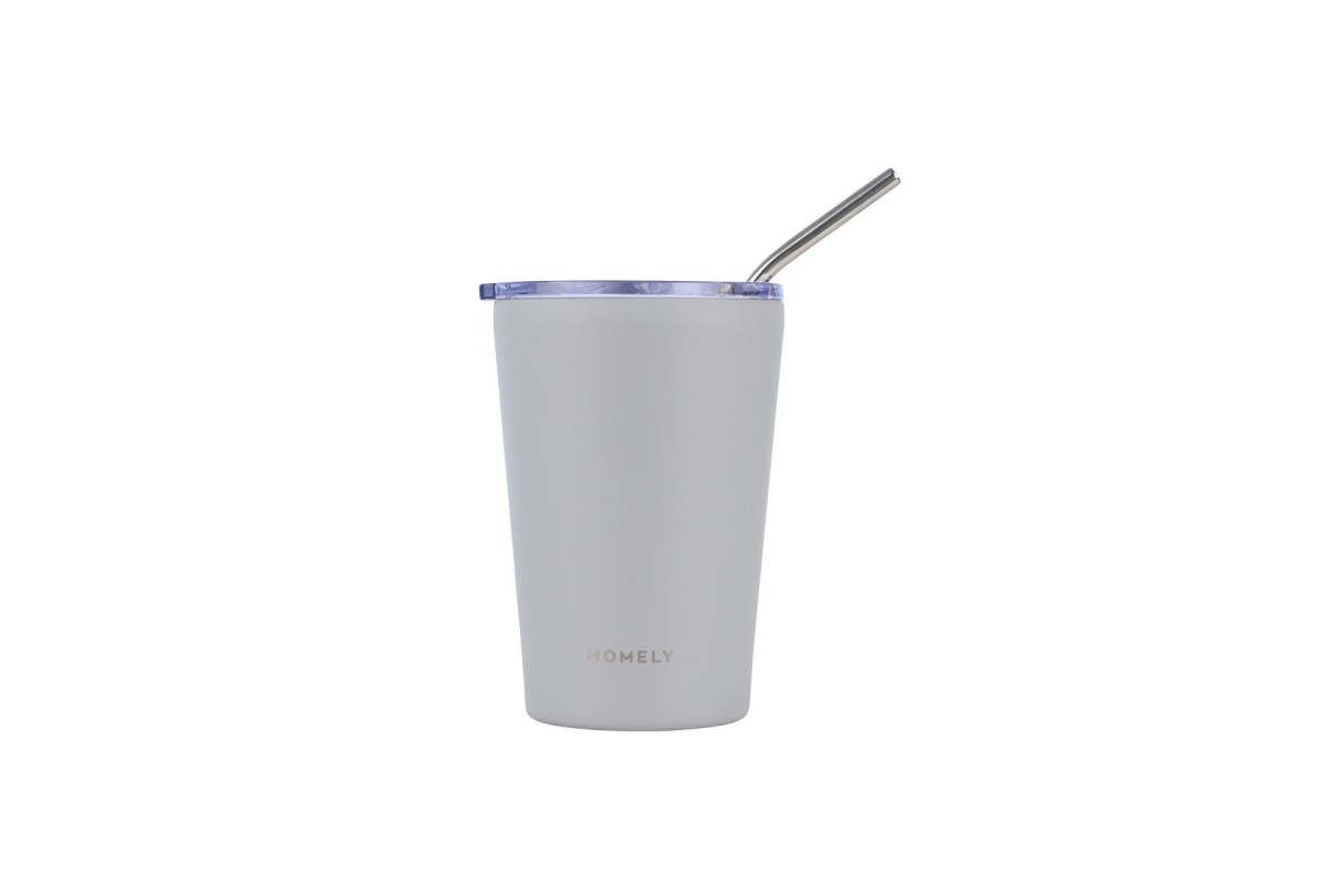 HOMELY ΘΕΡΜΟΣ MUG 400ml PEBBLE GRAY