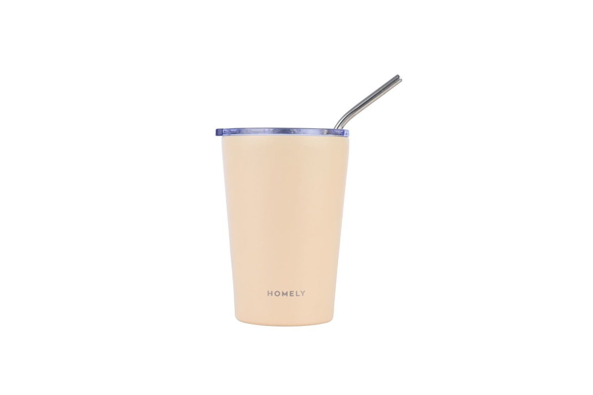 HOMELY ΘΕΡΜΟΣ MUG 400ml SANDSTONE