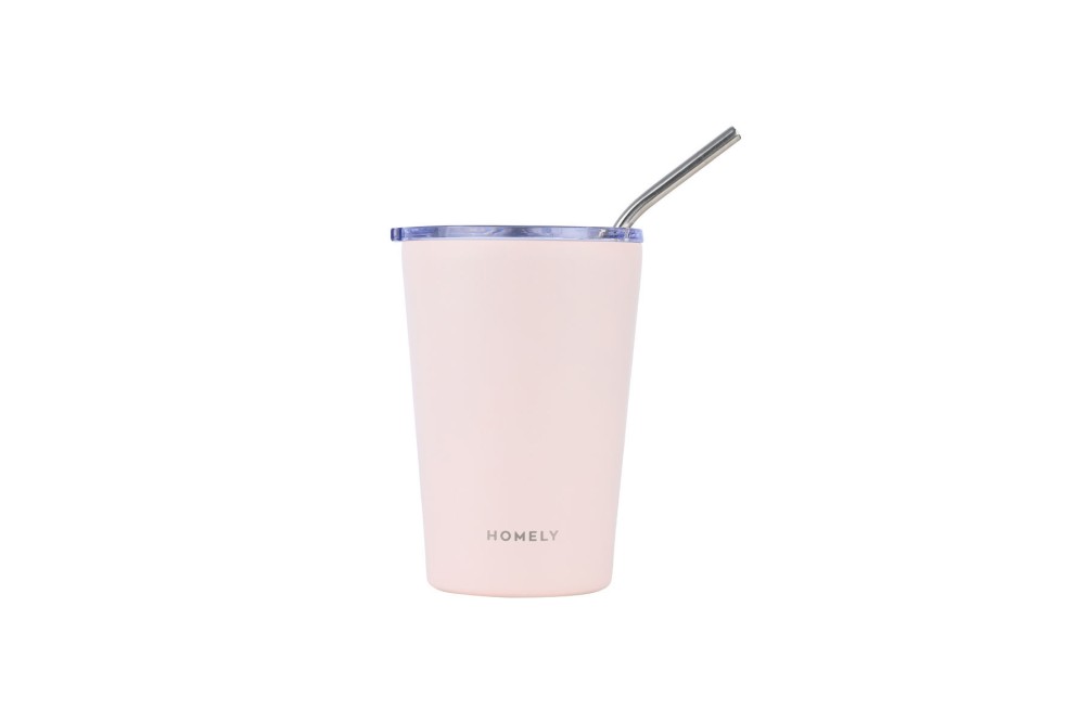 HOMELY ΘΕΡΜΟΣ MUG 400ml ROSE QUARTZ