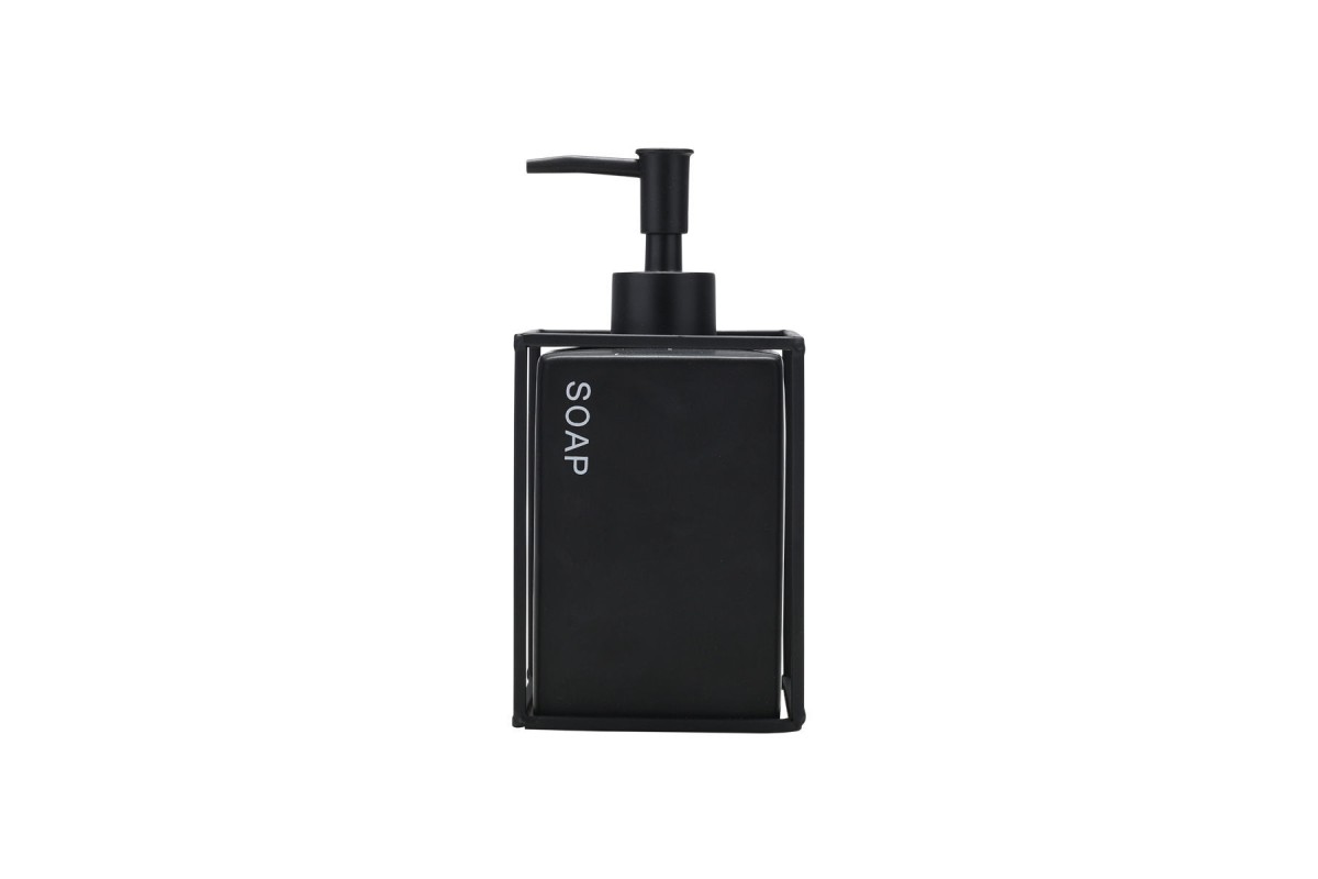 ESTIA ΑΝΤΛΙΑ ΣΑΠΟΥΝΙΟΥ CAGE 450ml ΚΕΡΑΜΙΚΗ ΜΑΥΡΗ ΜΕ ΜΕΤΑΛΛΙΚΟ ΠΛΑΙΣΙΟ ESTIA ΑΝΤΛΙΑ ΣΑΠΟΥΝΙΟΥ CAGE 450ml ΚΕΡΑΜΙΚΗ ΜΑΥΡΗ ΜΕ ΜΕΤΑΛΛΙΚΟ ΠΛΑΙΣΙΟ