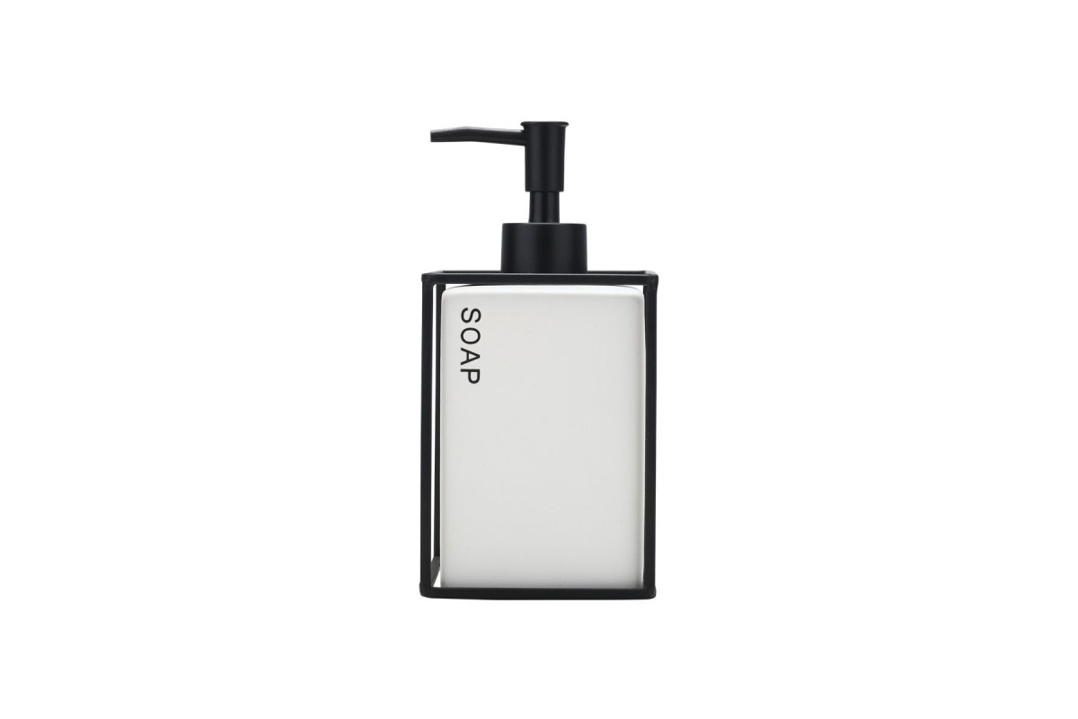 ESTIA ΑΝΤΛΙΑ ΣΑΠΟΥΝΙΟΥ CAGE 450ML ΚΕΡΑΜΙΚΗ ΛΕΥΚΗ ΜΕ ΜΕΤΑΛΛΙΚΟ ΠΛΑΙΣΙΟ ESTIA ΑΝΤΛΙΑ ΣΑΠΟΥΝΙΟΥ CAGE 450ML ΚΕΡΑΜΙΚΗ ΛΕΥΚΗ ΜΕ ΜΕΤΑΛΛΙΚΟ ΠΛΑΙΣΙΟ