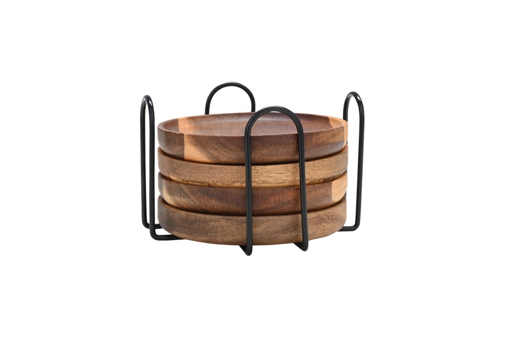 ESTIA ΣΟΥΒΕΡ ALLURE 10x1.5cm ΜΕ ΜΕΤΑΛΛΙΚΗ ΒΑΣΗ ΣΕΤ 4 ΤΕΜ.