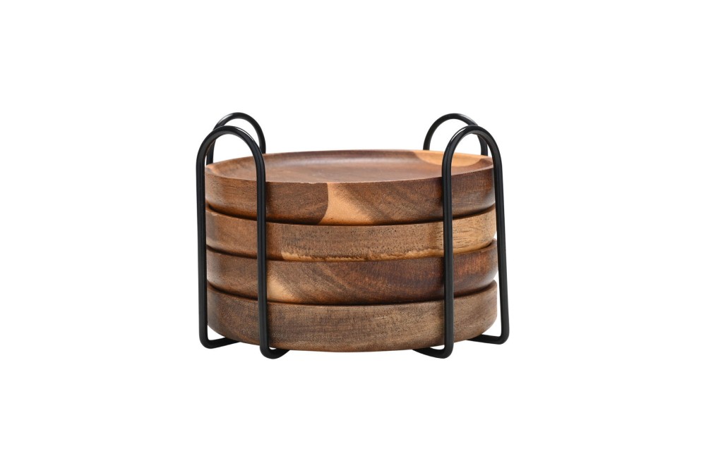 ESTIA ΣΟΥΒΕΡ ALLURE 10x1.5cm ΜΕ ΜΕΤΑΛΛΙΚΗ ΒΑΣΗ ΣΕΤ 4 ΤΕΜ.