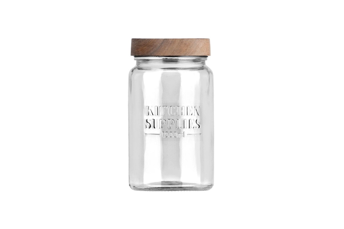 ESTIA ΔΟΧΕΙΟ ΑΠΟΘΗΚΕΥΣΗΣ ALLURE ΓΥΑΛΙΝΟ 1000ml 10x10x18cm