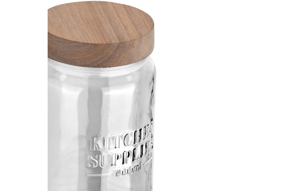 ESTIA ΔΟΧΕΙΟ ΑΠΟΘΗΚΕΥΣΗΣ ALLURE ΓΥΑΛΙΝΟ 1000ml 10x10x18cm