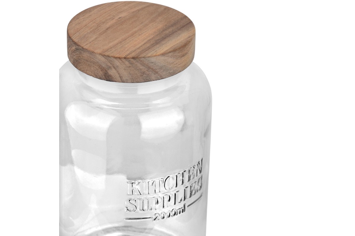 ESTIA ΔΟΧΕΙΟ ΑΠΟΘΗΚΕΥΣΗΣ ALLURE ΓΥΑΛΙΝΟ 2000ml 12x12x21.6cm ESTIA ΔΟΧΕΙΟ ΑΠΟΘΗΚΕΥΣΗΣ ALLURE ΓΥΑΛΙΝΟ 2000ml 12x12x21.6cm