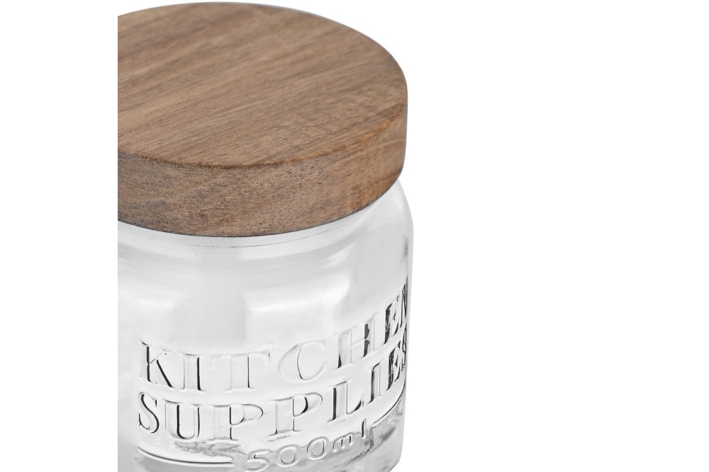 ESTIA ΔΟΧΕΙΟ ΑΠΟΘΗΚΕΥΣΗΣ ALLURE ΓΥΑΛΙΝΟ 500ml 10x10x11cm