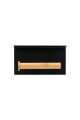 ESTIA ΧΑΡΤΟΘΗΚΗ ΕΠΙΤΟΙΧΙΑ BAMBOO ESSENTIALS ΜΕ ΘΕΣΗ ΓΙΑ ΚΙΝΗΤΟ ΜΕΤΑΛΛΙΚΗ ΜΑΥΡΗ
