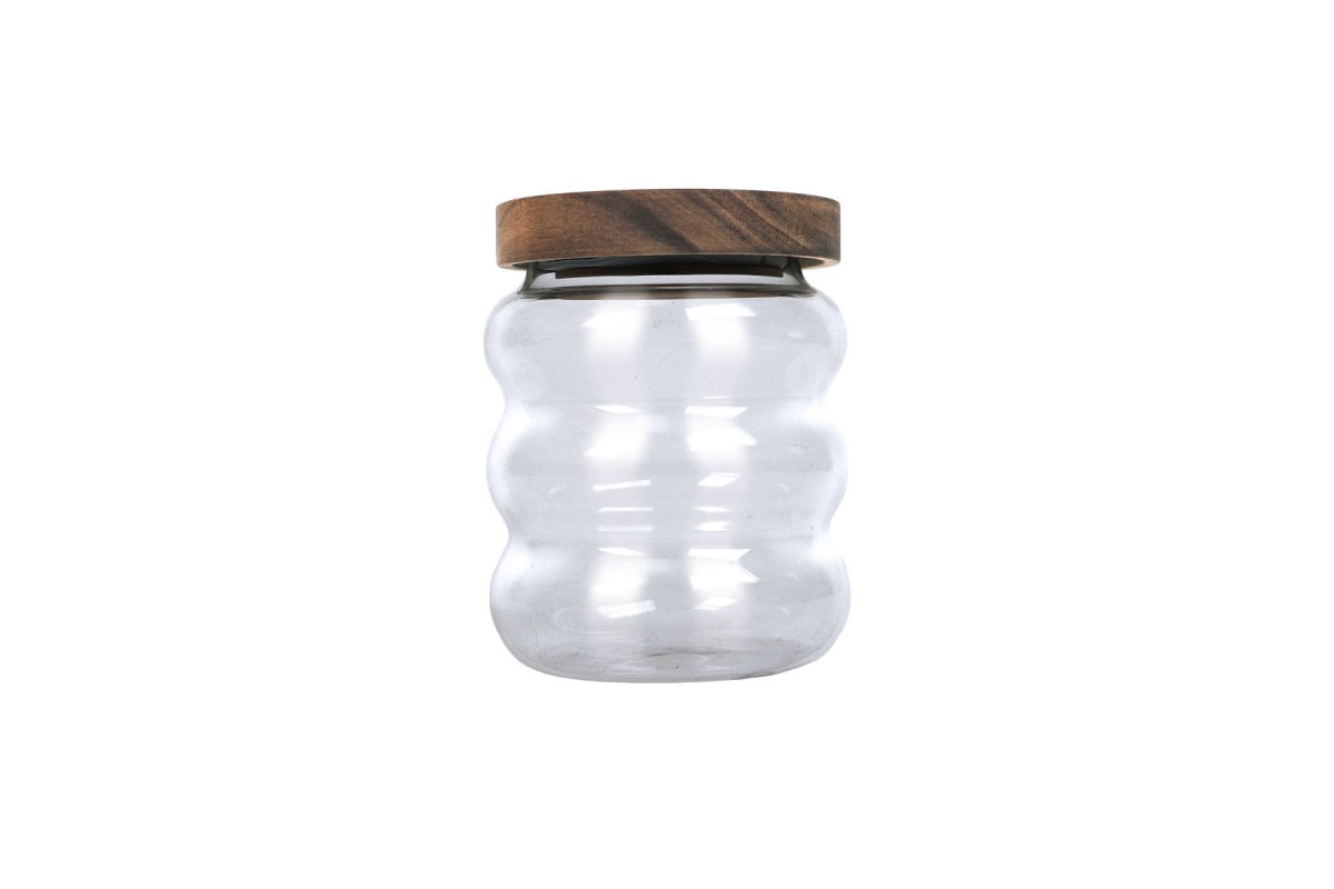 ESTIA ΔΟΧΕΙΟ ΑΠΟΘΗΚΕΥΣΗΣ ALLURE ΓΥΑΛΙΝΟ 500ml 9.5x9.5x12cm