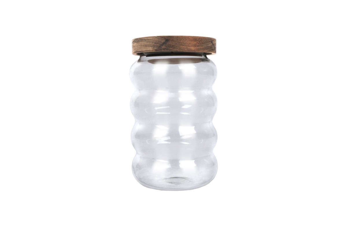 ESTIA ΔΟΧΕΙΟ ΑΠΟΘΗΚΕΥΣΗΣ ALLURE ΓΥΑΛΙΝΟ 700ml 9.5x9.5x15.8cm