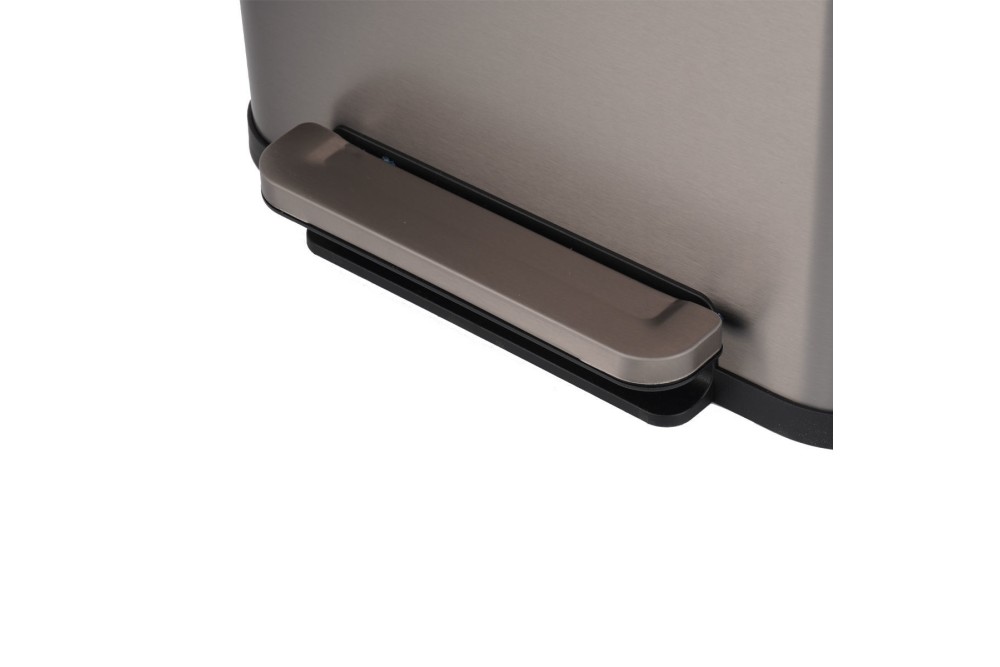 ESTIA ΚΑΔΟΣ ΑΠΟΡΡΙΜΑΤΩΝ FLATOP SOFT CLOSE 50lt ΜΑΤ ΙΝΟΞ