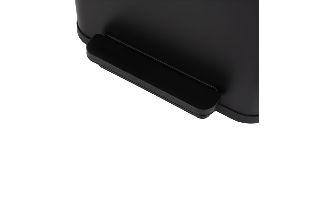 ESTIA ΚΑΔΟΣ ΑΠΟΡΡΙΜΑΤΩΝ FLATOP SOFT CLOSE 50lt ΜΑΤ ΜΑΥΡΟΣ