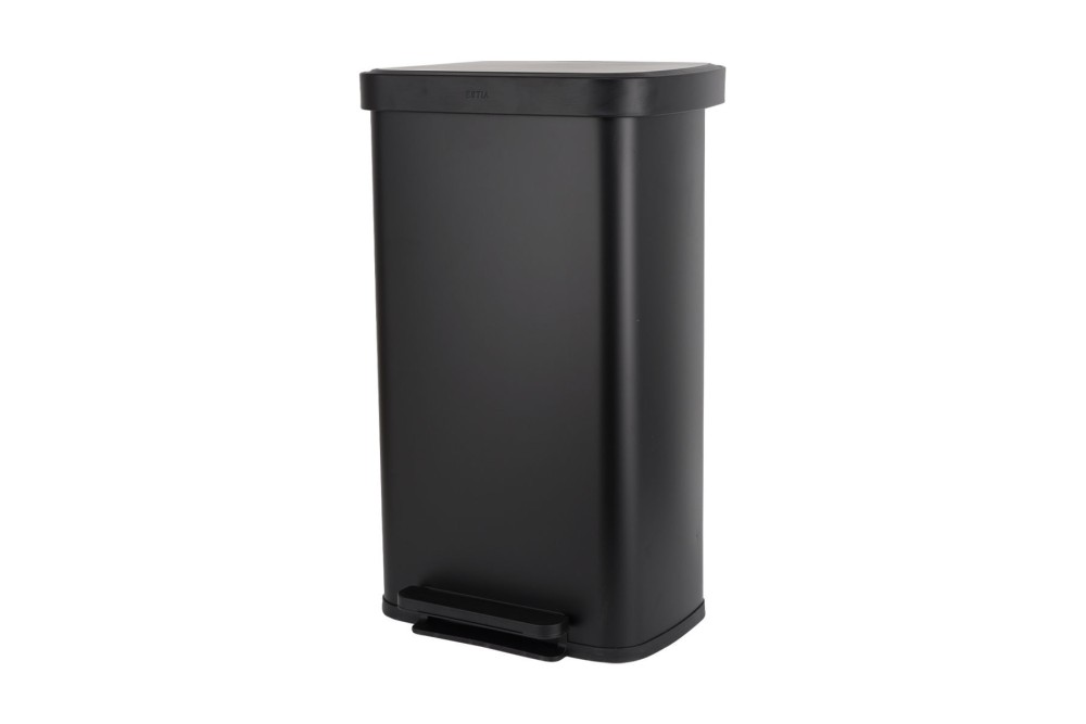 ESTIA ΚΑΔΟΣ ΑΠΟΡΡΙΜΑΤΩΝ FLATOP SOFT CLOSE 70lt ΜΑΤ ΜΑΥΡΟΣ