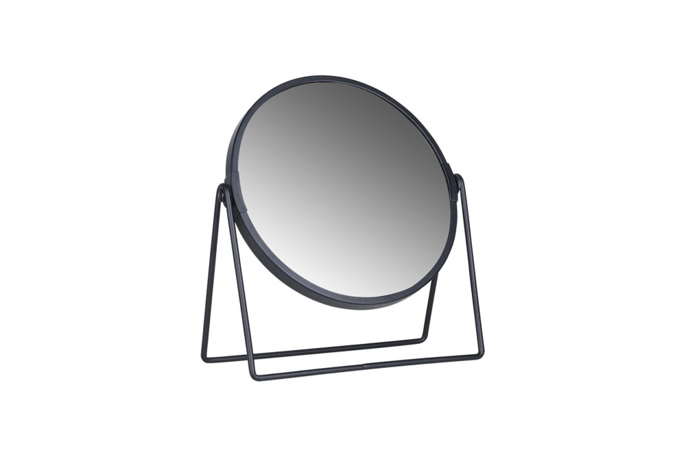 HOMELY ΚΑΘΡΕΠΤΗΣ ΕΠΙΤΡΑΠΕΖΙΟΣ ΜΕ ΜΕΤΑΛΛΙΚΗ ΒΑΣΗ ΜΑΥΡΟΣ