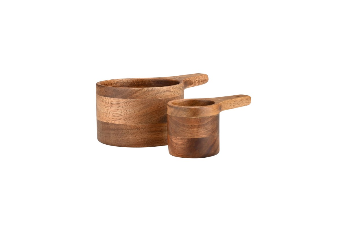 ESTIA ΞΥΛΙΝΗ ΜΕΖΟΥΡΑ ΚΟΥΖΙΝΑΣ ALLURE 13,7CM & 9,4CM ΣΕΤ