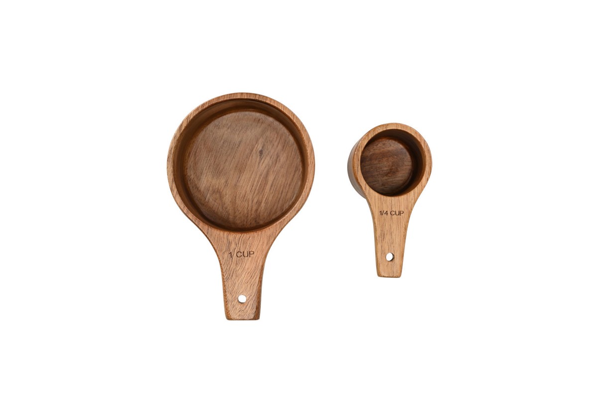ESTIA ΞΥΛΙΝΗ ΜΕΖΟΥΡΑ ΚΟΥΖΙΝΑΣ ALLURE 13,7CM & 9,4CM ΣΕΤ
