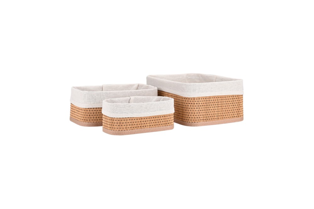 ESTIA ΚΑΛΑΘΙ ΟΡΓΑΝΩΣΗΣ BAMBOO ESSENTIALS ME ΕΠΕΝΔΥΣΗ ΣΕΤ 3ΤΕΜ. ΝΕΑ ΠΛΕΞΗ