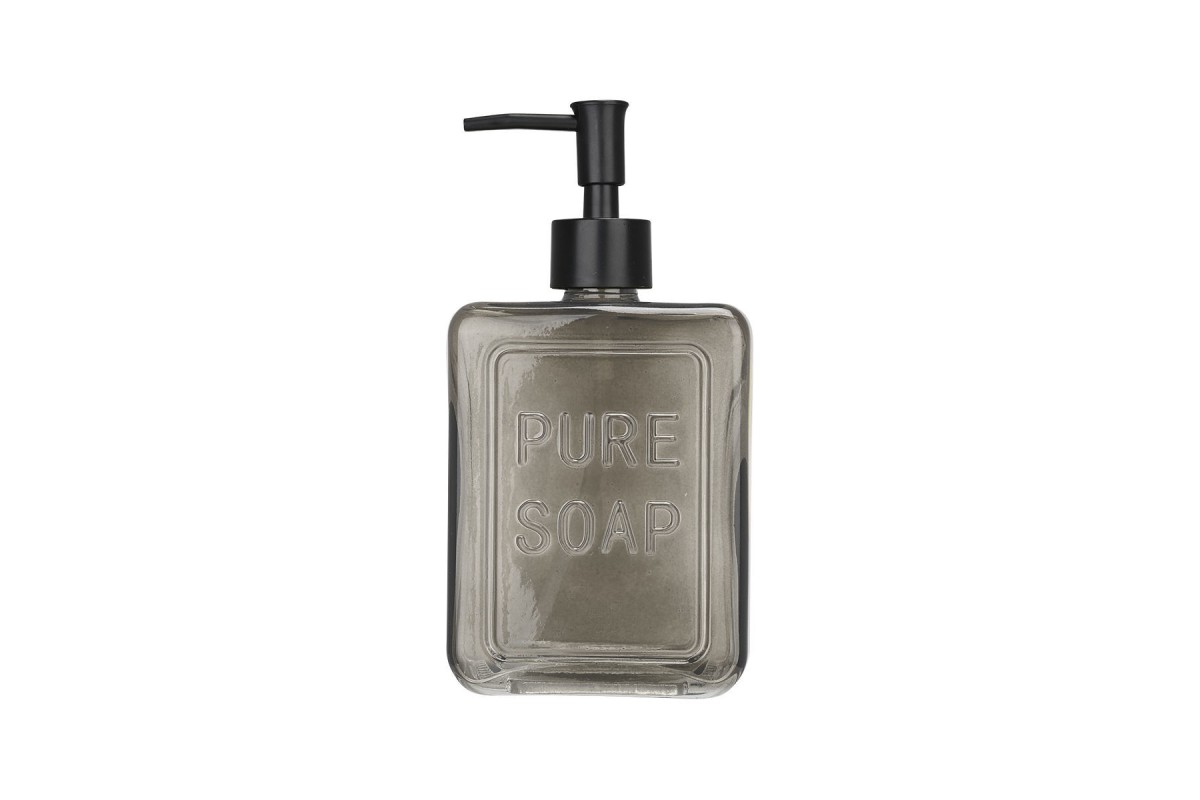 ESTIA ΑΝΤΛΙΑ ΣΑΠΟΥΝΙΟΥ PURE SOAP ΓΥΑΛΙΝΗ 520ml ΓΚΡΙ