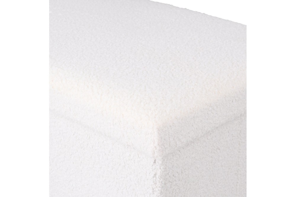 ESTIA ΣΚΑΜΠΟ CUBE TEDDY ΜΕ ΑΠΟΘΗΚΕΥΤΙΚΟ ΧΩΡΟ 76Χ38cm ΛΕΥΚΟ