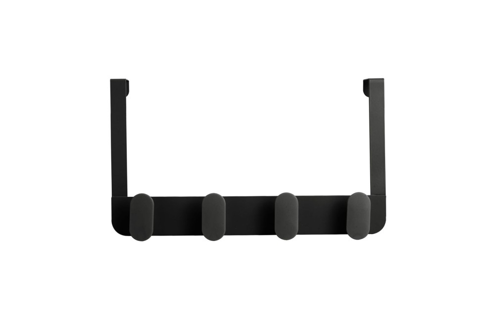 ESTIA ΚΡΕΜΑΣΤΡΑ ΠΟΡΤΑΣ ΜΕΤΑΛΛΙΚΗ 4 ΘΕΣΕΩΝ ΜΑΥΡΗ