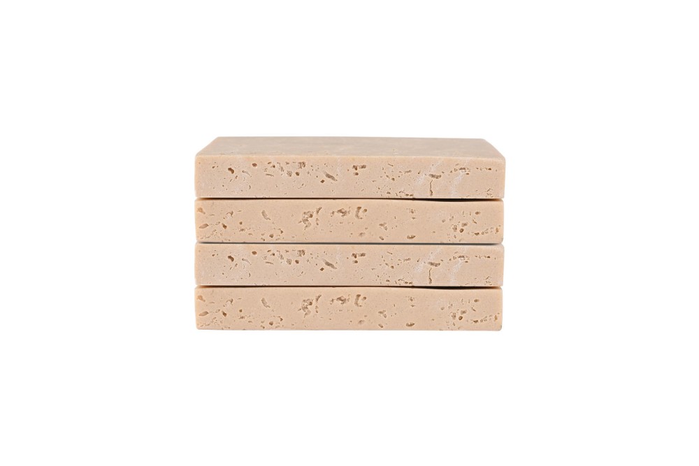 ESTIA ΣΟΥΒΕΡ ΜΕ ΟΨΗ TRAVERTINE 10x10cm ΣΕΤ 4ΤΕΜ.