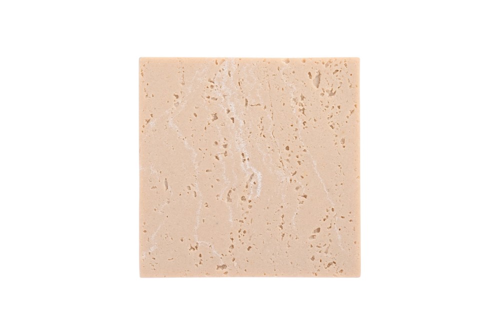 ESTIA ΣΟΥΒΕΡ ΜΕ ΟΨΗ TRAVERTINE 10x10cm ΣΕΤ 4ΤΕΜ.