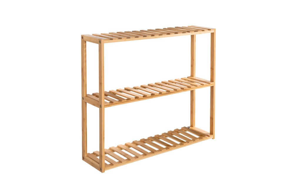 ESTIA ΡΑΦΙΕΡΑ ΔΑΠΕΔΟΥ/ΕΠΙΤΟΙΧΙΑ ΒΑΜΒΟΟ ESSENTIALS ΜΕ 3 ΡΑΦΙΑ