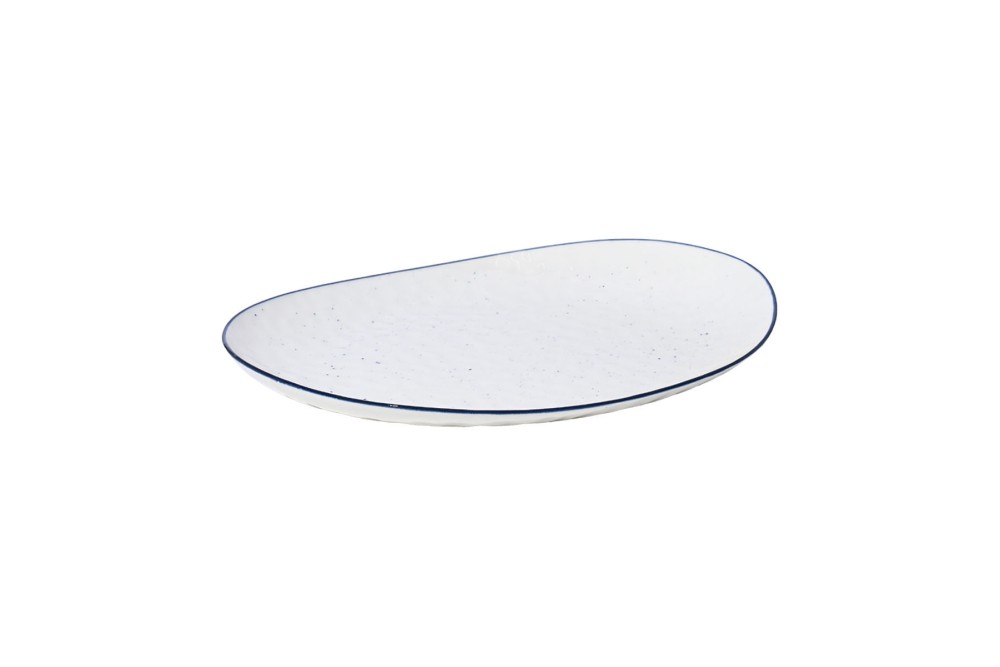 ESTIA ΠΙΑΤΟ ΡΗΧΟ PEBBLES ΠΟΡΣΕΛΑΝΙΝΟ 28cm