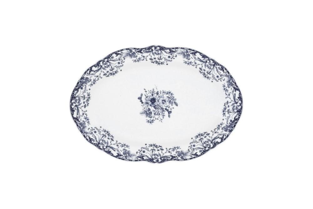 ESTIA ΠΙΑΤΕΛΑ ΟΒΑΛ REVERIE 30cm BLUE