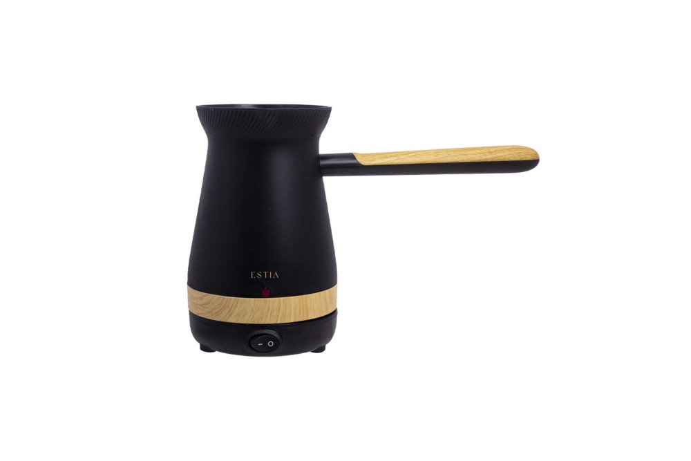 ESTIA ΗΛΕΚΤΡΙΚΟ ΜΠΡΙΚΙ OAK 1000W ΜΕ ΑΠΟΣΠΩΜΕΝΗ ΒΑΣΗ 360° ΜΑΥΡΟ