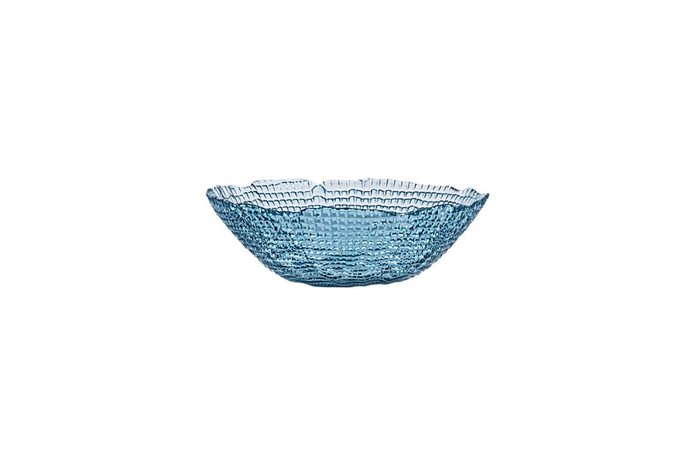 ESTIA ΣΑΛΑΤΙΕΡΑ ROCHE ΓΥΑΛΙΝΗ 19.5x7.5cm ΜΠΛΕ