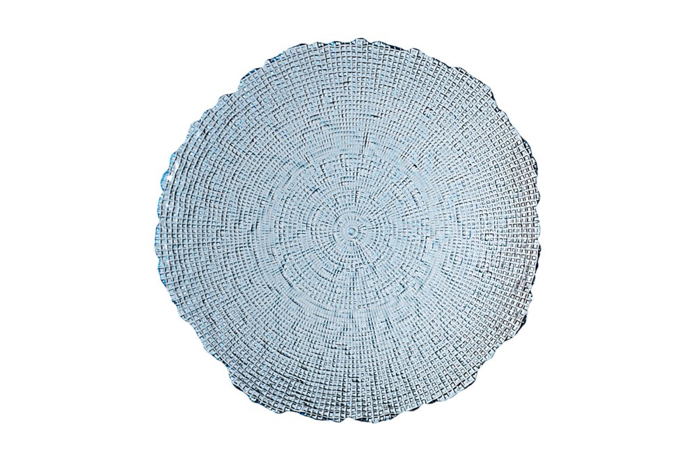 ESTIA ΔΙΣΚΟΣ ΣΕΡΒΙΡΙΣΜΑΤΟΣ ROCHE ΓΥΑΛΙΝΟΣ 32x2.9cm ΜΠΛΕ