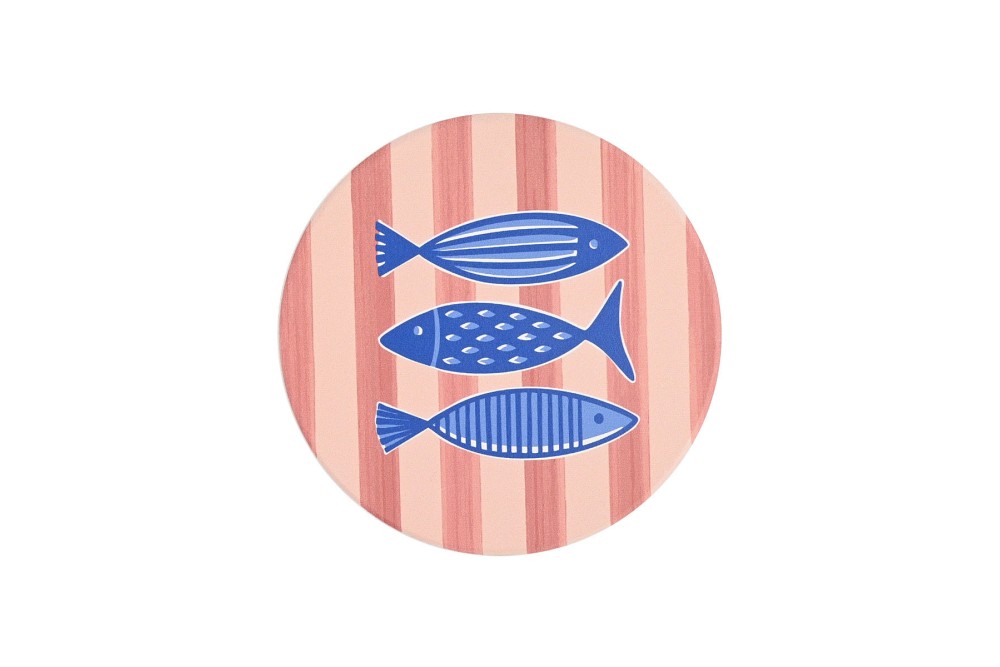 ESTIA ΣΟΥΒΕΡ PORTO PESCE ΚΕΡΑΜΙΚΟ Φ10.3cm ΣΕΤ 4 ΤΕΜ