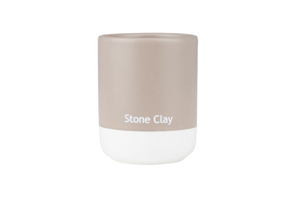 ESTIA ΠΟΤΗΡΑΚΙ ΜΠΑΝΙΟΥ TONE LAB ΚΕΡΑΜΙΚΟ STONE CLAY